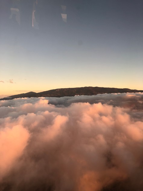 Clouds view as we were touching ground 